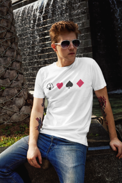 Camiseta T-shirt Naipes Cartas Baralho