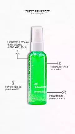 Hidratante em Gel para peles Oleosas e Acneias Deisy Perozzo 60g na internet