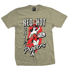 Remera RED HOT CHILI PEPPERS - In the Flesh (Color Tostado)