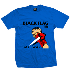 Remera BLACK FLAG - My War (Azul Francia) - comprar online