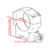 Aneis Tubo 30mm encaixe 22mm (Perfil Baixo) - Vector Optics - t4acessorios
