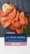 Promo 3 - Lleva 4 bandejas de Trucha Salmonada Ahumada al precio de 3 bandejas