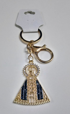 Chaveiro Nossa Senhora Aparecida com Strass