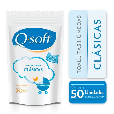 TOALLITAS HUMEDAS QSOFT ADULTO - Pañalera Nubes