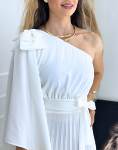 VESTIDO LONGO FESTA LAÇO - BRANCO - comprar online