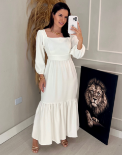 VESTIDO MALHA BRANCO