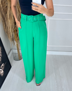 CALÇA ALFAIATARIA PANTALONA VERDE BANDEIRA - comprar online