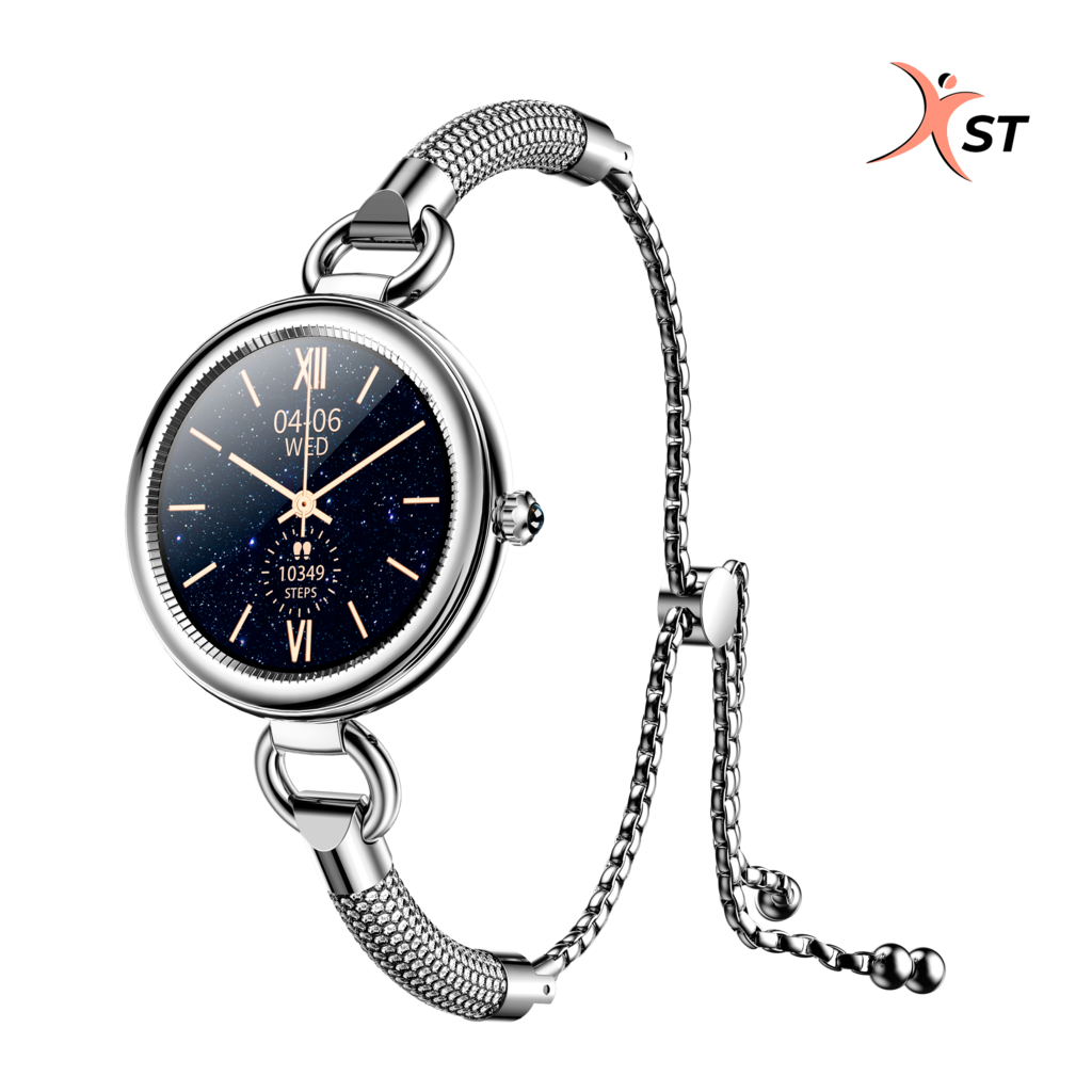 Reloj Inteligente Mujer Xst Roma Lite Smartwatch Pulsera Silver/White