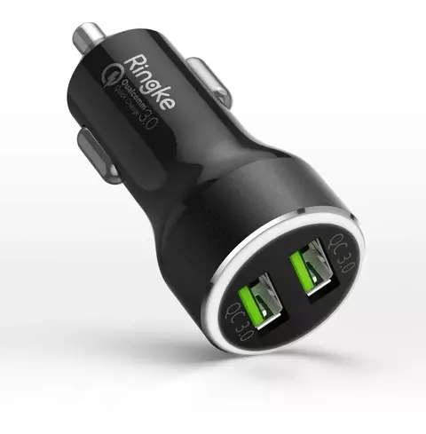 Cargador Rapido Auto Ringke Carga 3.0 Doble Usb