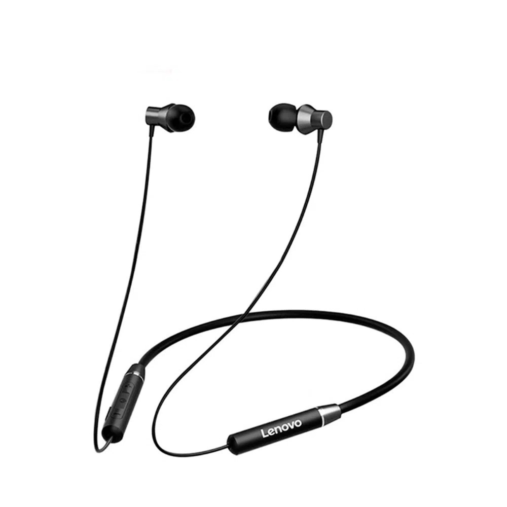 Auricular Inalámbrico Bluetooth Lenovo He05 Negro In Ear .*