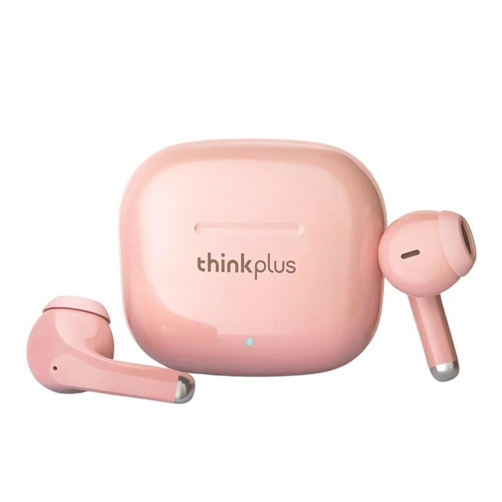 Auriculares Inalámbricos Bluetooth Lenovo Lp40 Pro Rosa Color Rosa claro  Color de la luz Verde