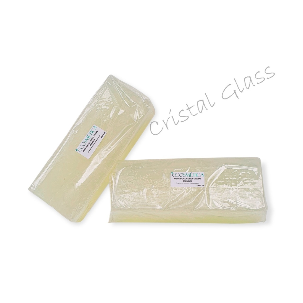 Barra de 1 kg de base de jabón de Glicerina Premium Cristal Glass
