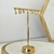 Trio de Brincos Oval Liso Luz banhado com ouro 18k - comprar online