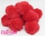 Pompom de lã Sintética 5cm - Estilo Fitas & Charmed Laços