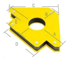 Escuadra Magnética Ángulo Múltiple 25kg 50lb X 2 Unidades - Ferretería Express