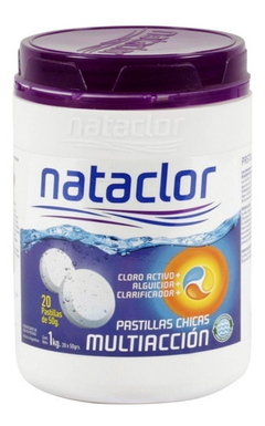 Cloro En Pastillas Multiacción Nataclor X 1 Kg Para Pileta