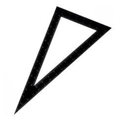 Escuadra Acero Graduada Triangulo 200x400 Mm Black Jack D114