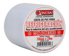 Cinta Refrigeración Blanca Sin Adhesivo Tacsa 70 Mm X 20m