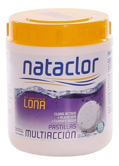 Pastillas Cloro Multiaccion Nataclor Pileta Lona 250gr Rex