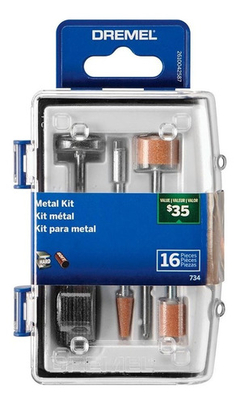 Kit Para Minitorno 16 Accesorios Dremel Metal Multiuso