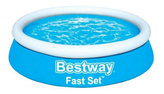 Pileta Bestway Fast Set 57392 - 1.83 Mts - Redonda Auto Portante Sin Caños - tienda online