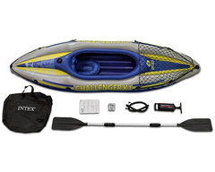 Kayak Inflable K1 274x76x38 Cm Incluye Con Remo De Aluminio