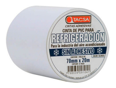 Cinta Refrigeración Blanca Sin Adhesivo Tacsa 70 Mm X 20m