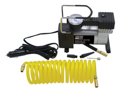Compresor De Aire Mini Para Vehiculo 12 V 3 Picos Color Gris Fase Eléctrica Monofásica Frecuencia 10 Mhz