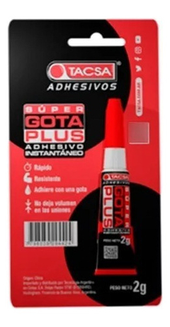 Adhesivo Instantaneo Tacsa Super Gota Plus 2g - comprar online