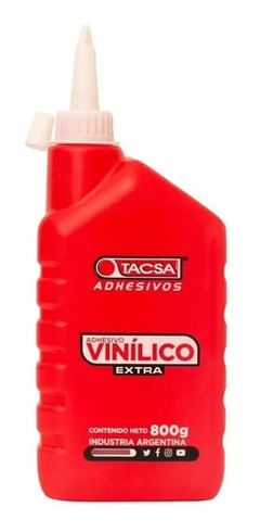 Adhesivo Cola Vinílico Pegamento Extra Tacsa X 800grs