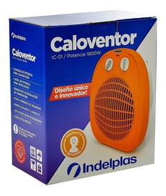 Caloventor Indelplas Ic-01 1800w Naranja Con Termostato - comprar online