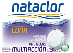 Pastillas Cloro Multiaccion Nataclor Pileta Lona 250gr Rex - comprar online
