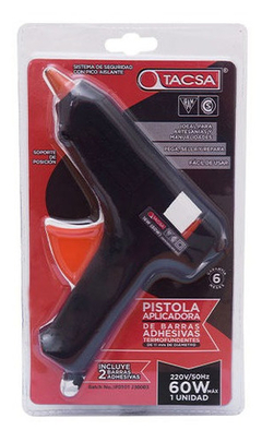 Pistola Encoladora Barra Silicona 220 V 50 Hz 60 W Tacsa - comprar online