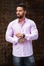 Imagem do Camisa Social Volar Manga Longa Slim Fit Lisa Xadrez Casual Masculina Festa Casamento Luxo Algodão