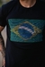 Camisa Volar Algodão Slim Fit Seleção Brasileira Camiseta Brasil Mapa Bandeira Relevo Masculina na internet