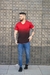 Camiseta Masculina Lisa Básica Degradê Bordada Viscolycra Premium Slim Casual Elastano Rolê - loja online