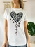 Remera corazon con brillos en internet