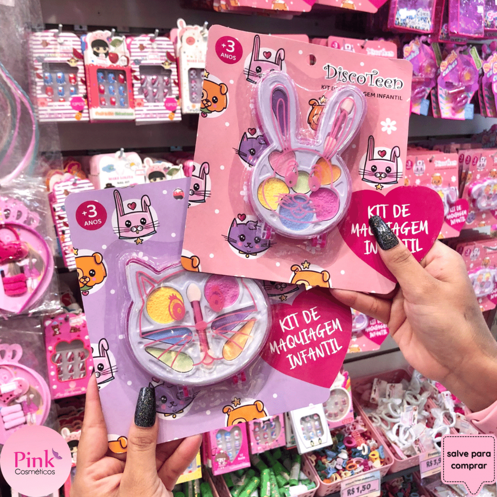 Mala Kit Maquiagem Infantil Barbie Batom Sombra Esmalte