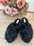 Pantufa Feminina Chinelo Puff Trançado Aberta Em Pele Sintética