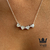 Conjunto trebol love en Plata 925 con cubics y nacar en internet