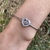 Pulsera esclava corazon en Plata 925 con cubics