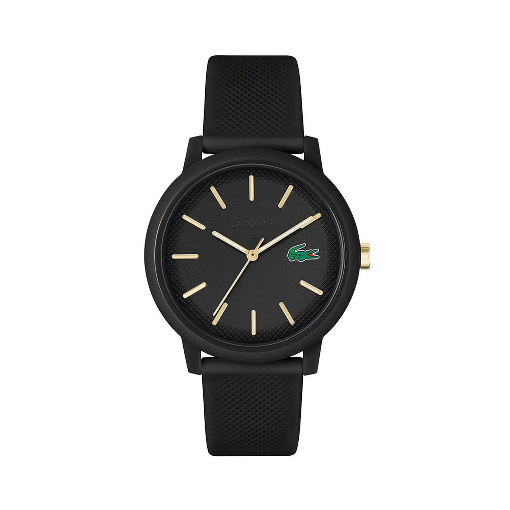 Reloj Lacoste 12.12 para hombre de silicona negro 2011233