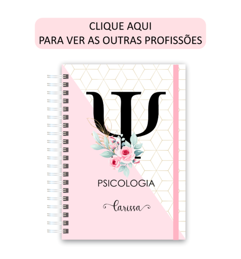 Caderno Personalizado -Dia dos Professores Floral Feminino 2