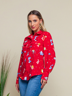 CAMISA ESTAMPADA #8010 - miya fashion