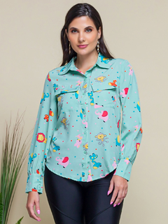 CAMISA ESTAMPADA #8010 - miya fashion