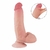 Dildo Super Realístico Dupla Camada - Ventosa Removível - 23,0 X 5,2 cm