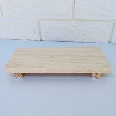 Base Retangular Madeira Pinus Maya - 20x8cm - loja online