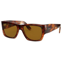 Óculos de Sol Ray Ban Nomad Havana Listrado Marrom