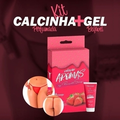 Kit Calcinha Fio com Gel Beijável