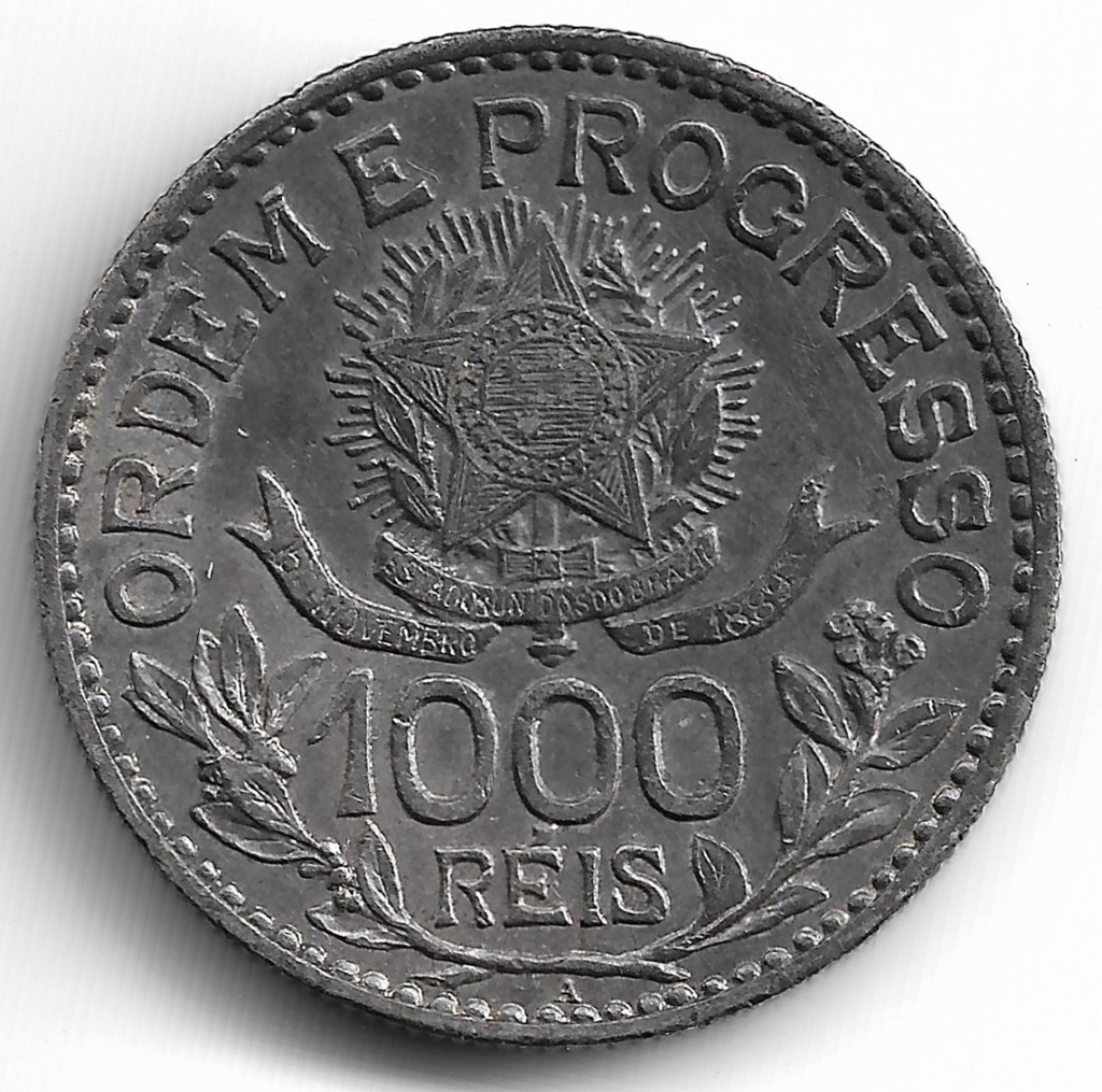 Brasil, 1000 Réis - 1913 - Numismática Castro